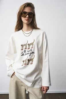 Лонгслив 1292 молоко milmil