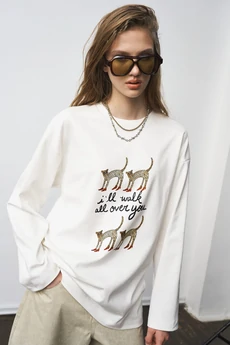 Лонгслив 1292 молоко milmil