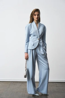 Костюм брючный 1297 голубой milmil