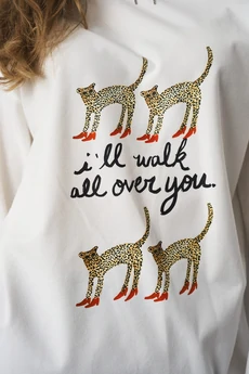 Лонгслив 1305 молоко принт milmil