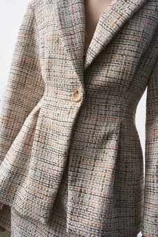 Костюм с юбкой 1307 рогожка milmil