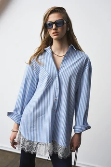 Рубашка 1314 голубой milmil