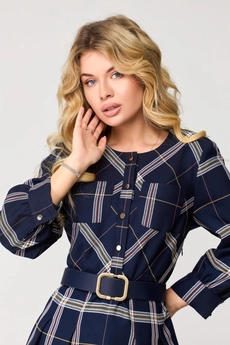 Платье 1126 клетка Milora