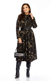 Платье 1164-1 черный с разводами Milora