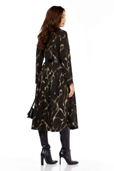 Платье 1164-1 черный с разводами Milora