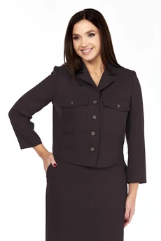 Костюм с юбкой 1382 шоколад Milora