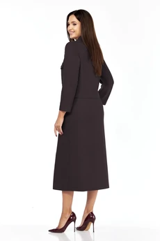 Костюм с юбкой 1382 шоколад Milora