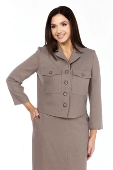 Костюм с юбкой 1382 какао Milora
