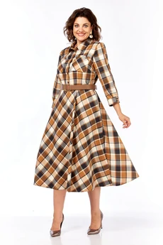 Платье 1385 карамельный Milora