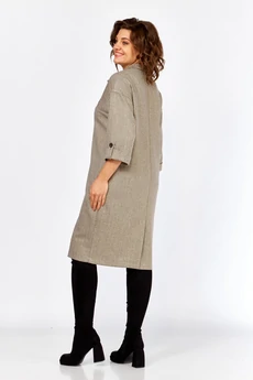 Платье 1395 песочная ёлочка Milora