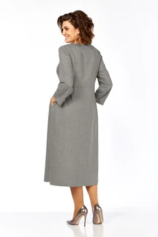 Платье 1399 серый Milora