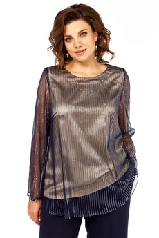 Костюм брючный 1407 синий Milora