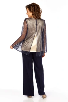 Костюм брючный 1407 синий Milora