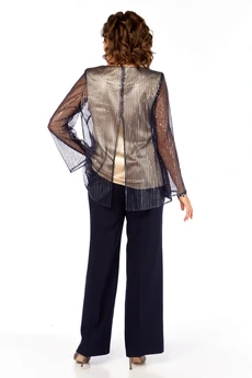 Костюм брючный 1407 синий Milora