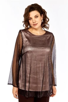 Костюм брючный 1407 шоколад Milora