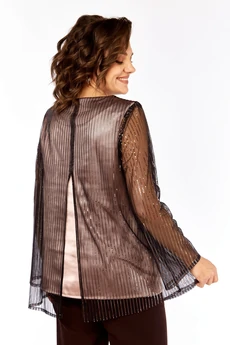 Костюм брючный 1407 шоколад Milora