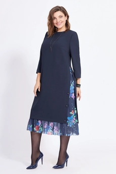 Платье 758 синий Milora