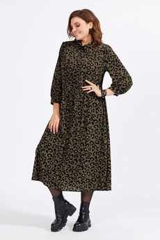 Костюм с платьем 950 хаки Milora