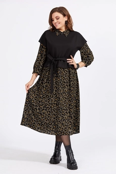 Костюм с платьем 950 хаки Milora