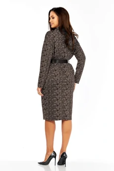Костюм с юбкой 968-1 коричневый Milora