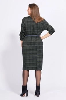 Костюм с юбкой 968 клетка Milora
