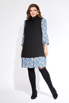 Костюм с платьем 972 цветы Milora