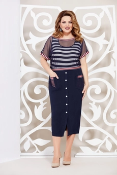 Костюм с платьем 4934 Mira Fashion