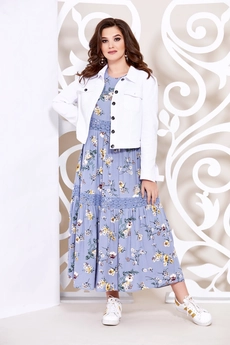 Костюм с платьем 4936-2 Mira Fashion