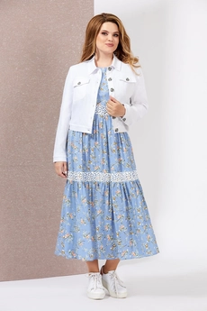 Костюм с платьем 4936-4 Mira Fashion