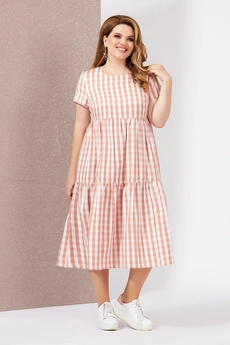 Костюм с платьем 4999-2 Mira Fashion