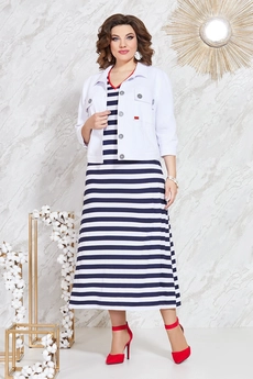 Костюм с платьем 5092 Mira Fashion