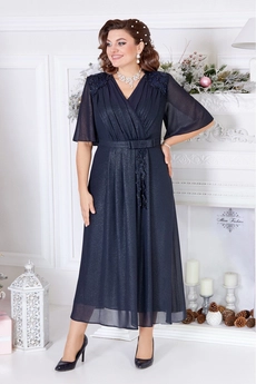 Платье 5178 темно-синий Mira Fashion