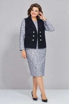 Костюм с платьем 5328 Mira Fashion