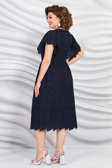 Платье 5402-2 темно-синий Mira Fashion