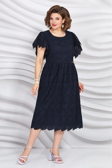 Платье 5402-2 темно-синий Mira Fashion
