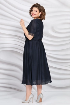 Платье 5407 темно-синий Mira Fashion