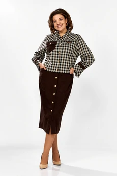 Костюм с юбкой 5618 Mira Fashion