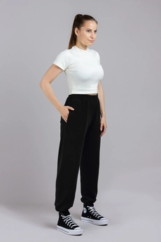 Спортивный костюм 1195 кремовый + черный Mirolia