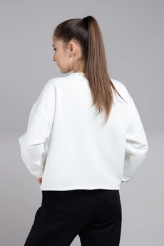 Спортивный костюм 1195 кремовый + черный Mirolia