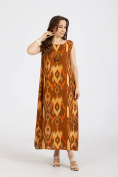 Платье 1281 коричневый Mirolia