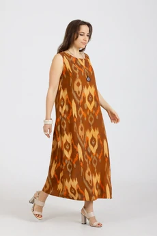 Платье 1281 коричневый Mirolia