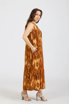 Платье 1281 коричневый Mirolia