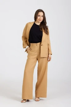 Костюм брючный 1291 + 1287 горчичный Mirolia