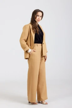 Костюм брючный 1291 + 1287 горчичный Mirolia