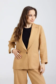 Жакет 1291 горчичный Mirolia