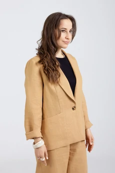 Жакет 1291 горчичный Mirolia