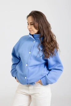 Бомбер 1295 голубой Mirolia