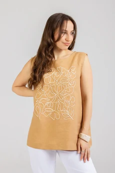 Блузка 1299 горчичный Mirolia