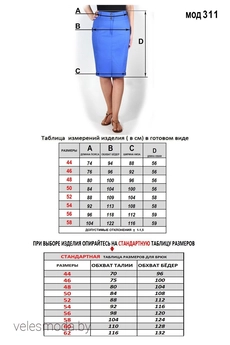 Юбка 311Z синий Mirolia