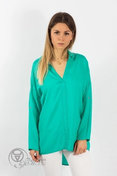 Рубашка 531 бирюза Mirolia